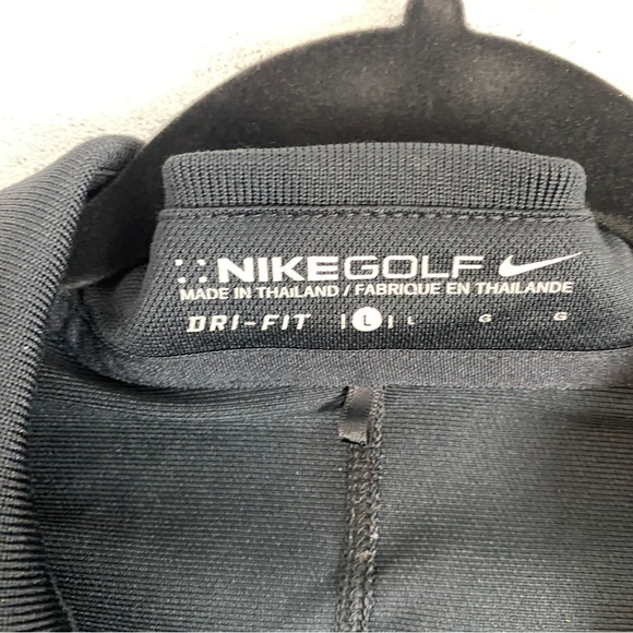 Nike Golf Dri Fit Shirt Womens Large Polyester Black Short Sleeve - Picture 7 of 12